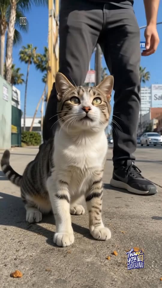 15K views · 456 reactions | Sometimes, all it takes is one act of kindness to change someone's day. 🐾❤️ After losing his only meal and walking away with a broken heart, this little cat thought he was completely alone. But when hope seemed gone, a kind stranger appeared, offering warmth, comfort, and food. In a world that can be harsh, compassion still shines the brightest. Every stray animal deserves love, care, and a second chance. 🐱✨ #CatRescue #StrayCat #KindnessMatters #AnimalLover #CatStory #Heartwarming #RescueCat #PetLovers #CatsOfInstagram #EmotionalStory #HopeAndKindness #AnimalRescue #CatLife #InspiringStory #LoveAnimals #CuteCat #Compassion #StreetCat #HappyEnding #ViralCats | Ione van Houtten